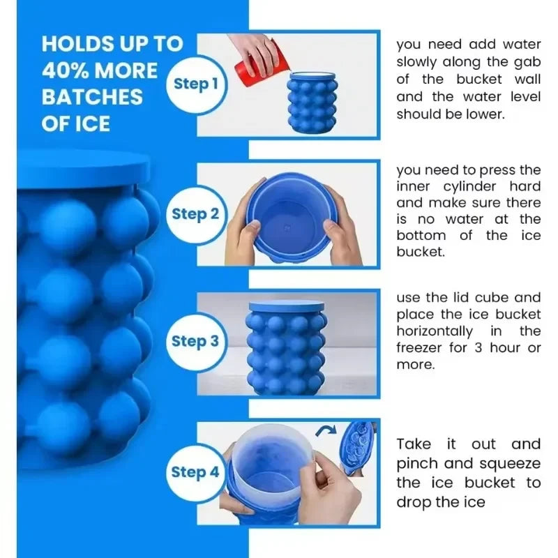 Portable Silicone Ice Bucket
