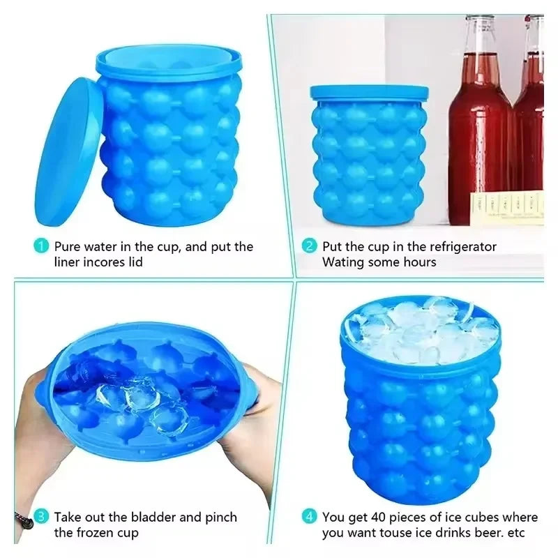 Portable Silicone Ice Bucket