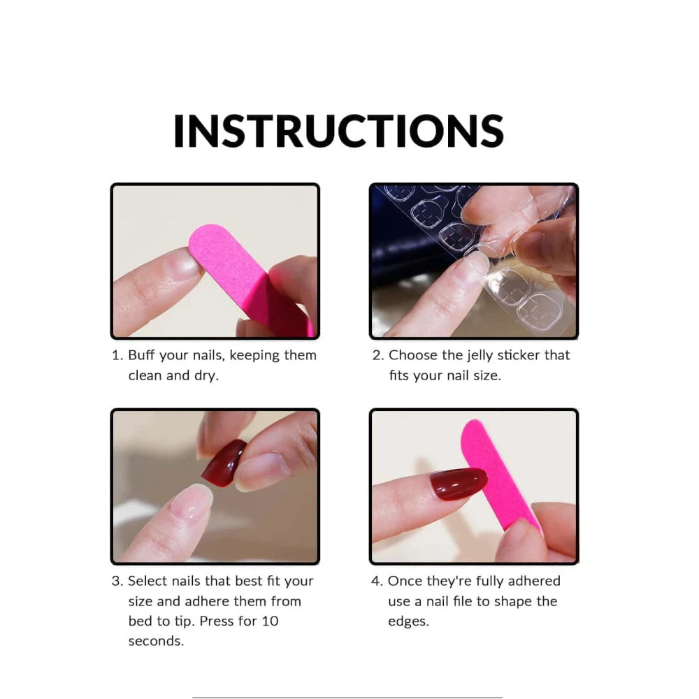 Glossy Soft Gel French Nail Tips