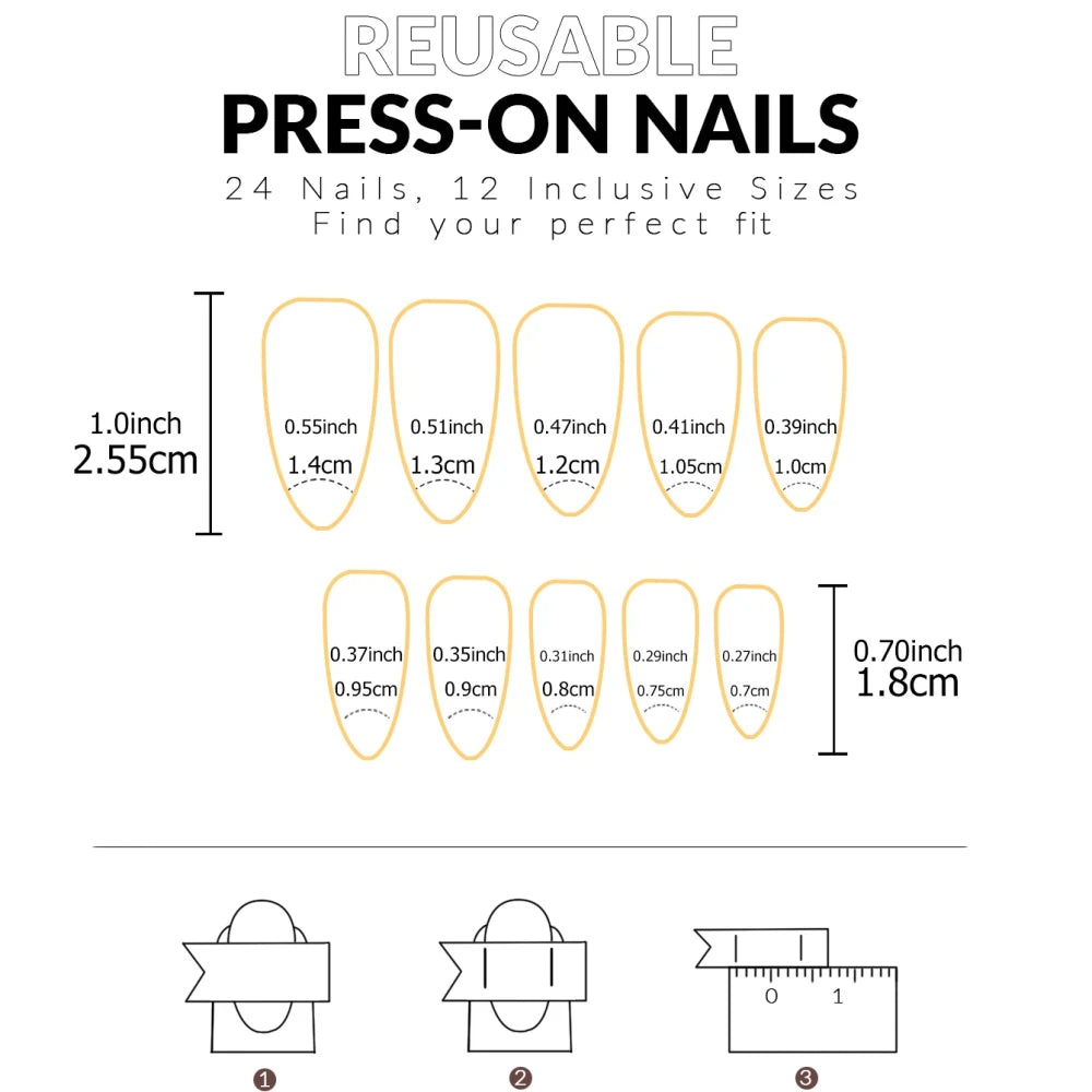 Glossy Soft Gel French Nail Tips